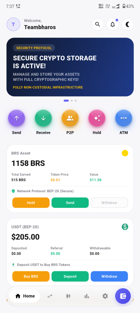 Bharos Exchange Mobile App